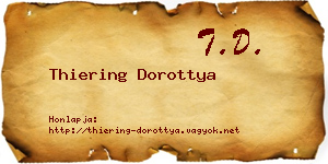 Thiering Dorottya névjegykártya